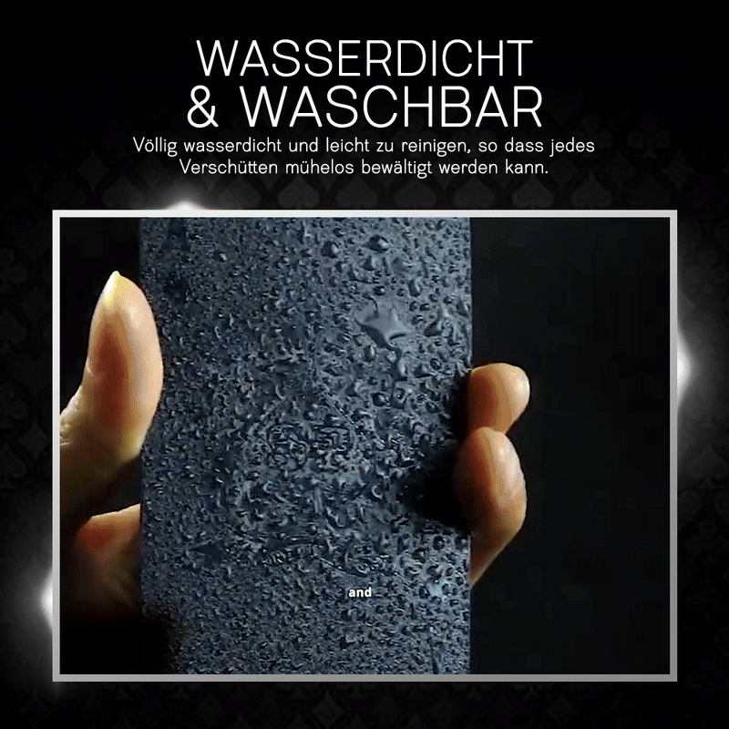 GFOUK® Wasserdichte schwarze Diamant-Pokerkarten